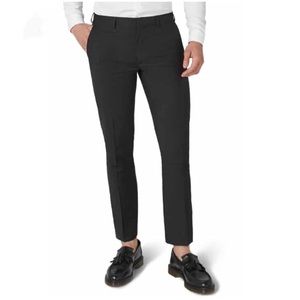 TOPMAN wool black slim trousers